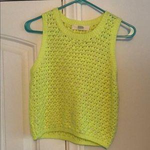 Neon sweater crop top